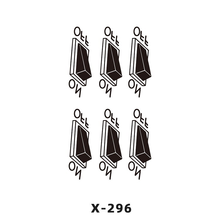 Arco de flor pequeña pegatinas de tatuaje fresco 3D dibujos animados transfronterizo Henna rosa impermeable texto en inglés pegatinas de tatuaje