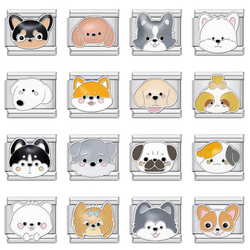 Module Bracelet DIY Watch Strap Pet Dog Pattern DIY Italian Charms Bracelet Module Bracelet DIY Watch Strap Pet Dog Pattern DIY Italian Charms Bracelet