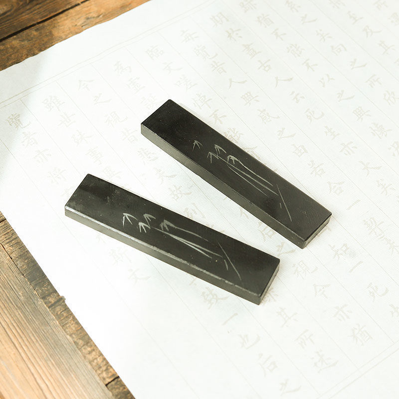 斑点のある紙天然石大理石定規石定規彫刻定規書道硯石ブック定規学生用|undefined