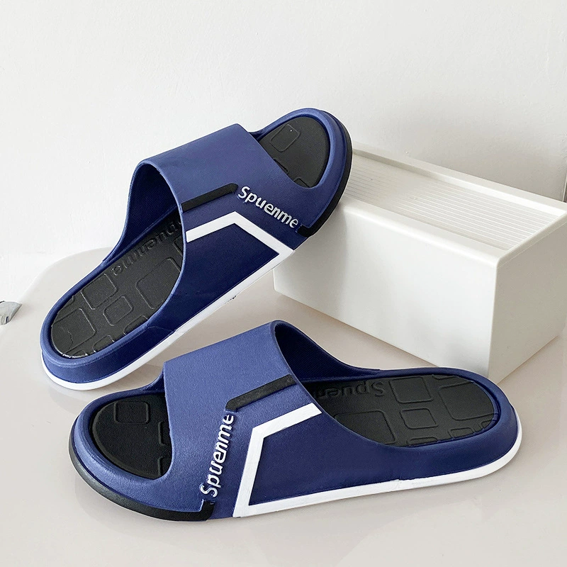 Модные тапочки мужские летние горячие домашние Нескользящие пляжные сандалии для отдыха на открытом воздухе в помещении для мужчин