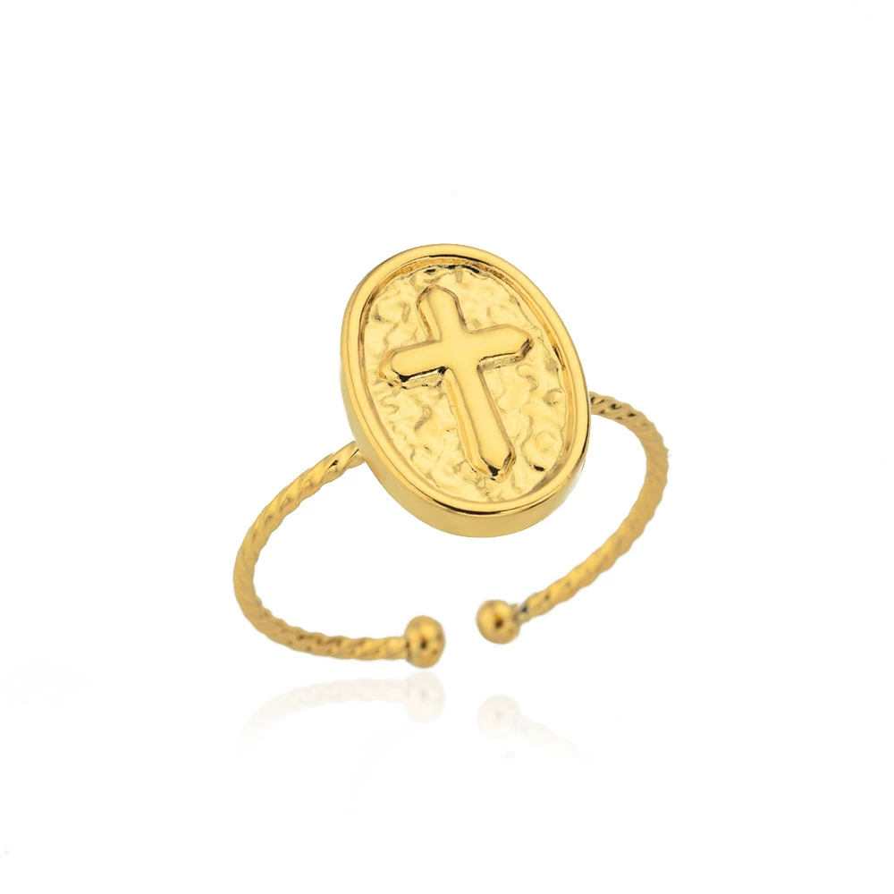 Ring stainless steel, accessory, for import, 750 sample gold