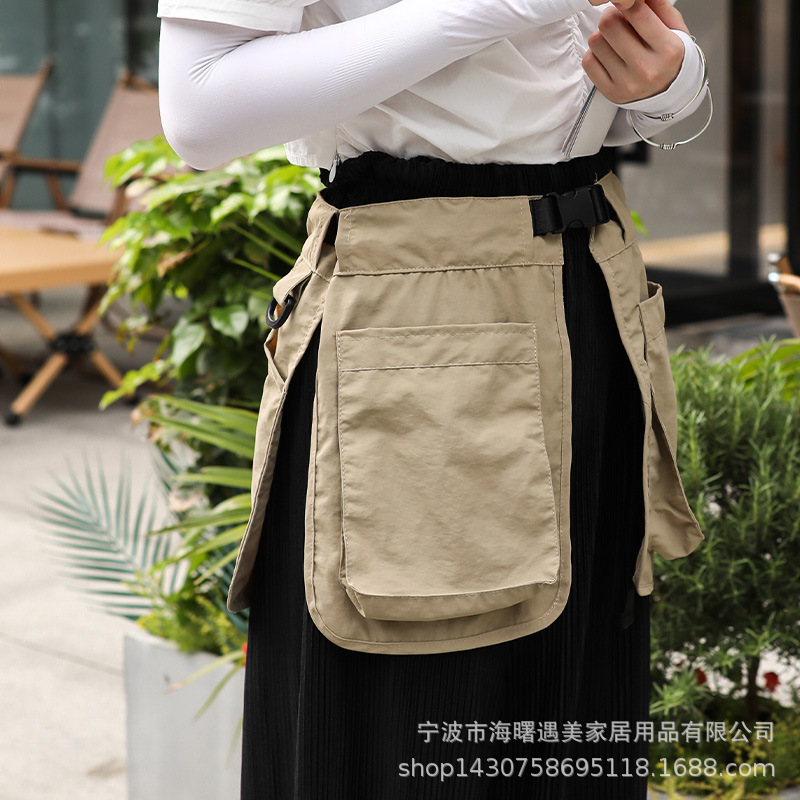 Outdoor trendy pocket adjustable socket waterproof multifunctional travel niche sports fashion waist bag apron