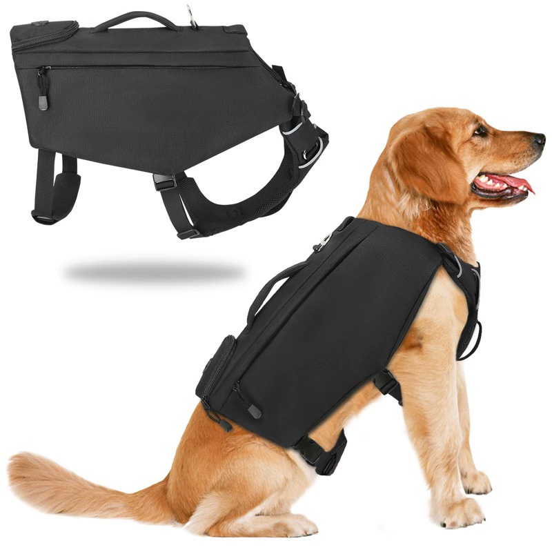 Трансграничные горячие продажи новые жилеты для домашних животных Большие собаки Тренировка домашних животных Рюкзак для домашних животных Удобный дышащий собачий жилет набор