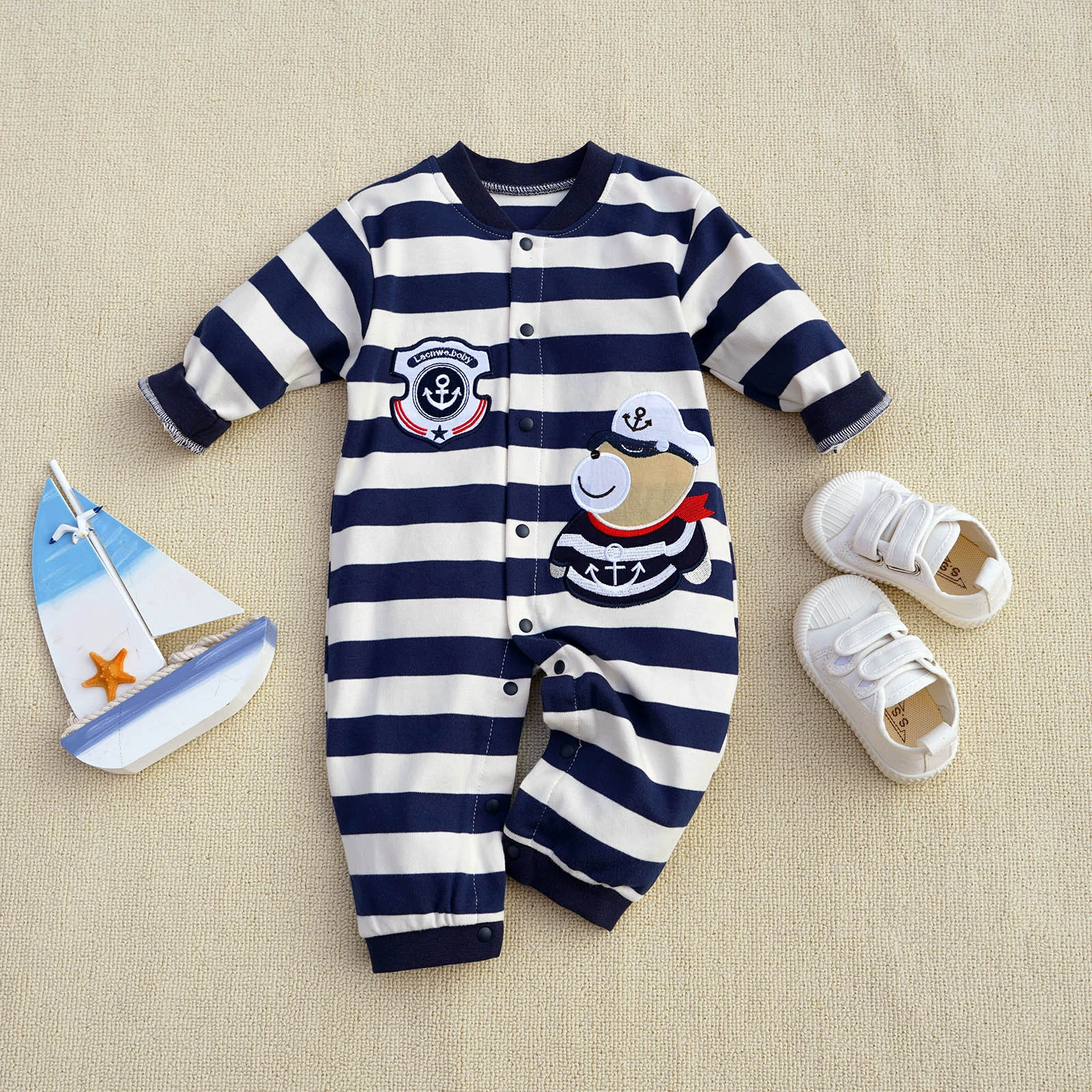 Autumn cotton long-sleeve, bodysuit, for import