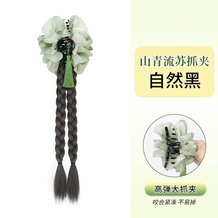 Nuevo estilo antiguo chino bordilla agarrar clip de cabello doble trenza almacenamiento completo sueño trenza de torsión entrelazado niños otros ventas calientes