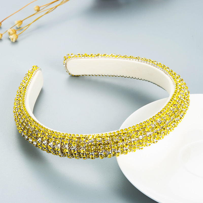 Wholesale Jewelry Baroque Full Diamond Fabric Headband Nihaojewelry display picture 5