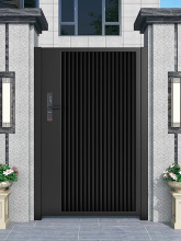 铝合金别墅庭院门户外不锈钢花园入户门铁门电动单双开门院子大门