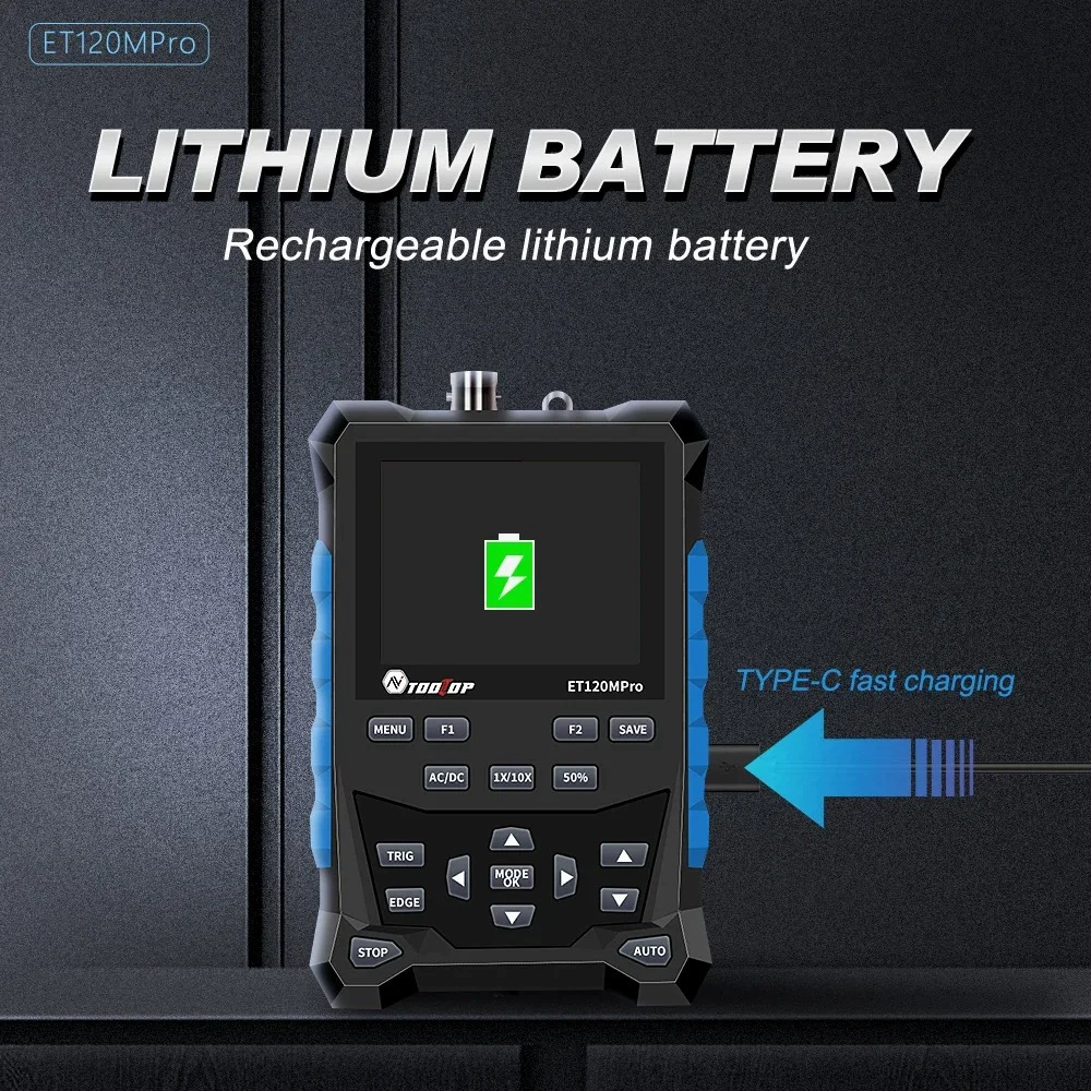 TOOLTOP Генератор сигналов осциллографа ET120Mpro 2-в-1 осциллограф 120MHz Осциллограф Трансграничные