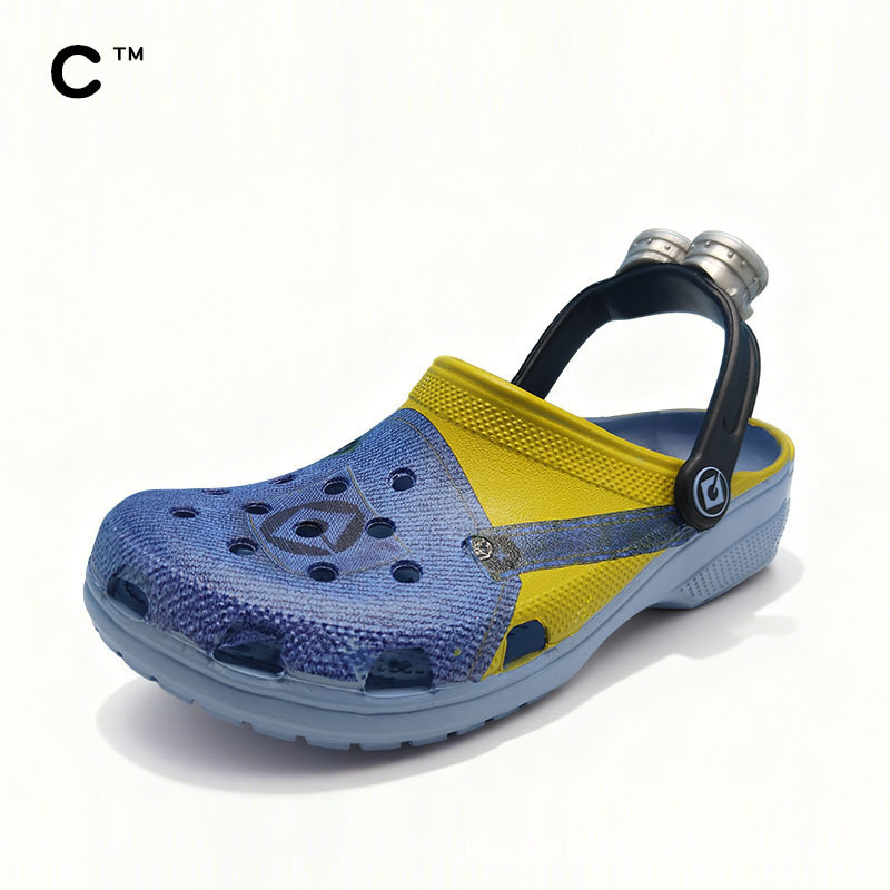 Cross Minions Series Despicable Me Minions Overalls Glasses Clogs Beach Shoes Lazy Sandals Cross Minions Series Despicable Me Minions Overalls Glasses Clogs Beach Shoes Lazy Sandals