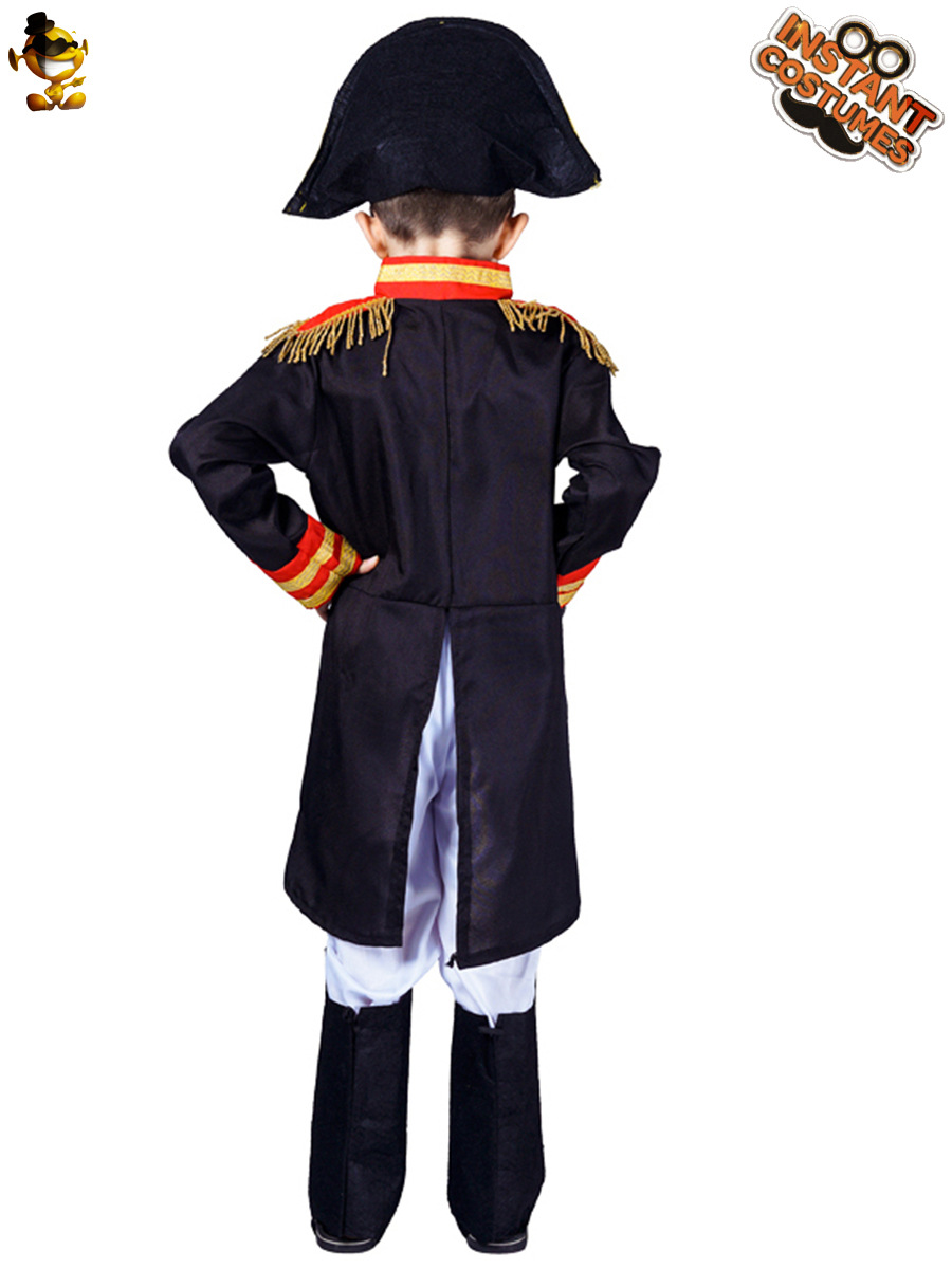 Cruzar la frontera de Halloween de los niños de los hombres de Napoleón ropa de rendimiento de la etapa del día de los niños traje de esmoquin general de los niños