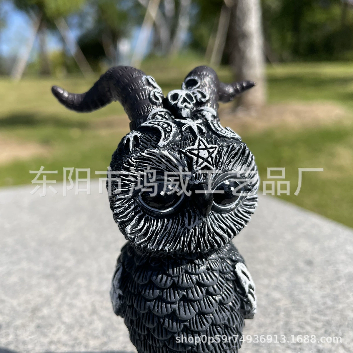 Black magic statue, decorations for gazebo, new collection, (Cross-border trading), owl, griffon