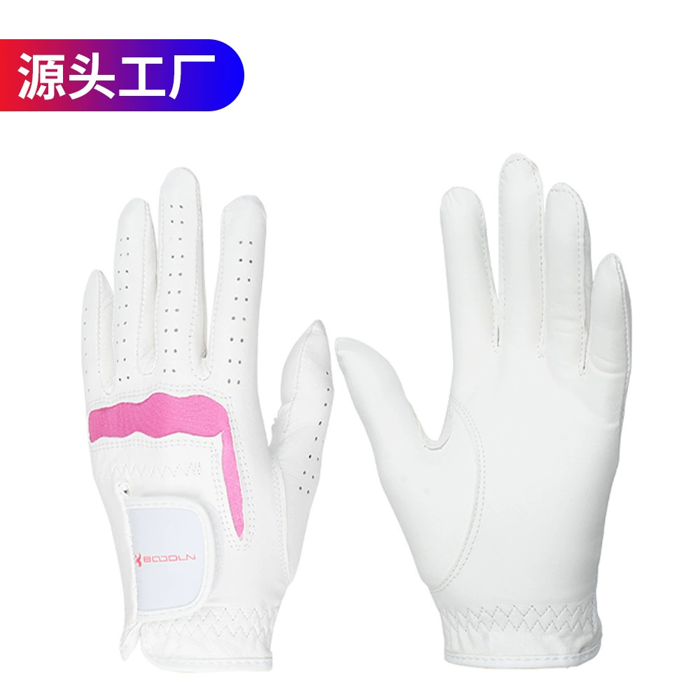 Производитель Спортивные женские перчатки для гольфа Дышащие Нескользящие износостойкие удобные перчатки для гольфа для левой/правой руки