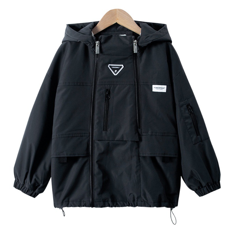 Chaqueta con capucha engrosada para niños chaqueta acolchada ropa de invierno 2023 chaqueta acolchada de algodón para niños nuevos chaqueta acolchada de algodón para niños medianos y grandes para hombres