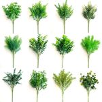 批发仿真植物网红绿植尤加利叶竹叶把束系列绿叶绿植塑料水草把束