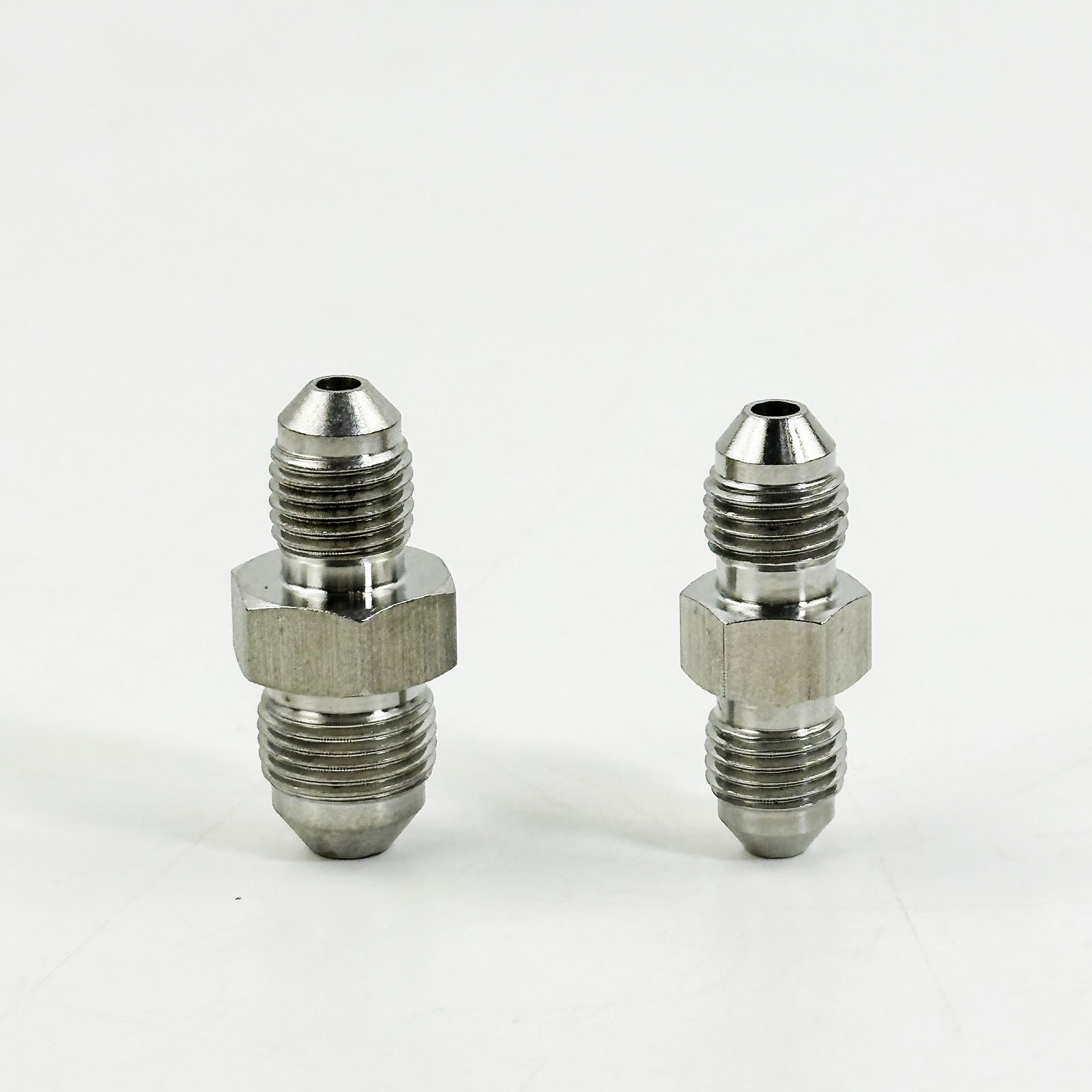 Stainless Steel AN3-M10*1/M12*1 Double Head Thread Conversion Joint for Car/Motorcycle Brake Parts