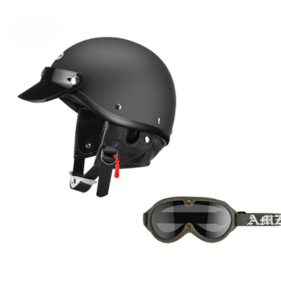 Motosiklet dəbilqələri Helmet Summer 3C Scoop Helmet - xs-matt-black-green-new-goggles-free-shipping-by-sf-express