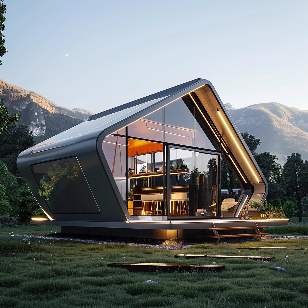 RV espacial salud inteligente cabina escénica resort casa de pan al vapor	 Casa residencial característica de alta gama para alquiler y venta