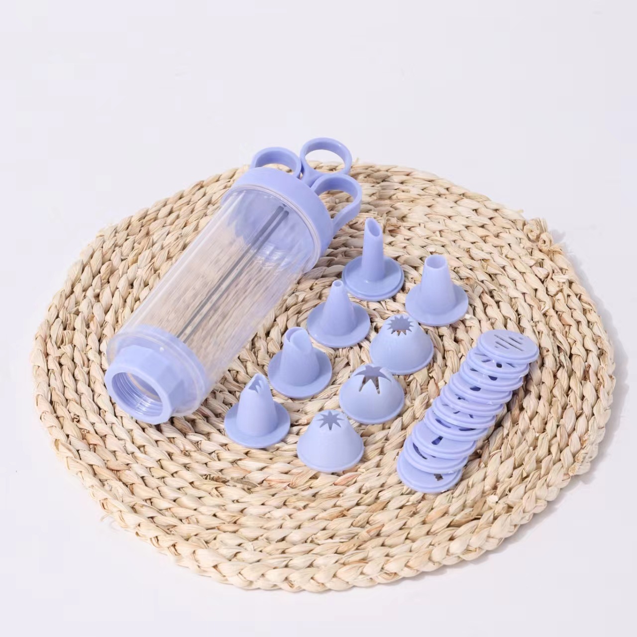 Transparente herramientas para hornear crema cookie cake decoración pistola portátil simple DIY seguro inodoro al por mayor