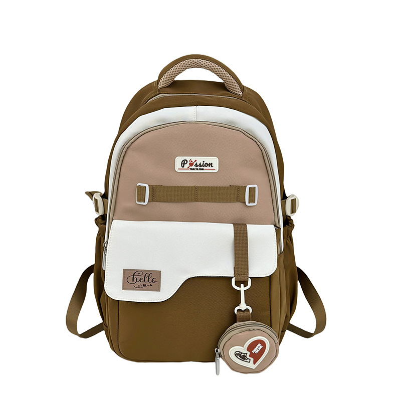 Trendy Color Block Backpack For Teens - Large Capacity School Bag With Breathable Cushion Straps & Stylish Prints_voghion.com