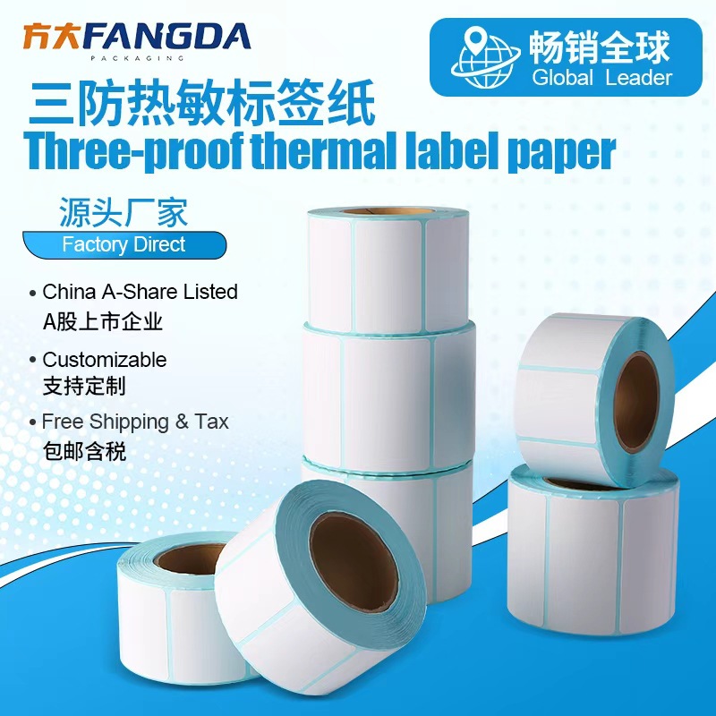 方大 热敏标签打印纸100x150快递面单打印纸40 60 80热敏标签纸