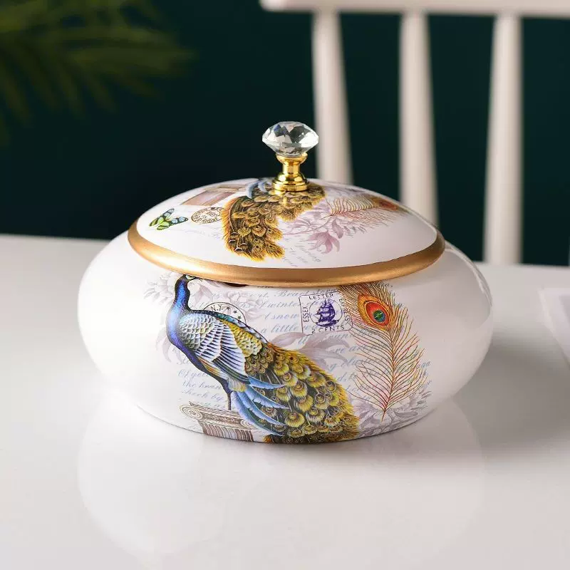 个性潮流北欧式陶瓷茶叶罐，红茶绿茶菊花茶白罐子密封性好茶叶罐