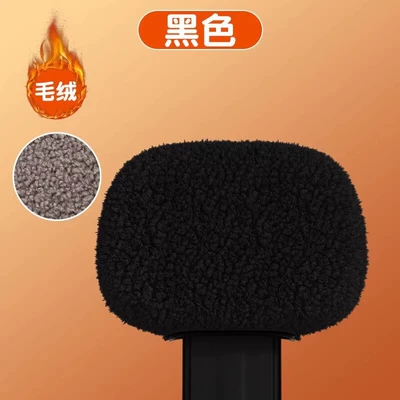 Electric Vehicle Rear Backrest Cover for Autumn and Winter Yadi Emma Taiping Small Knife Luyuan Fleece-Lined Battery Vehicle Polar Fleece Decoration (Electric car cushion) - polar-fleece-back-cover-black-small-size