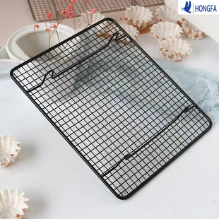 Baking Tools Square Encrypted Bread Drying Rack Black Thickened Large and Small Cooling Rack Snack Baking
