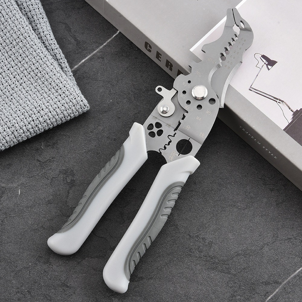 昌盈压线分线厂家工业绕线扒皮剪线线电工管钳子剥线钳多