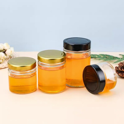 Wholesale glass sealed jar Food grade High lid canning jar Empty jar Specialized jar for chili sauce honey jam