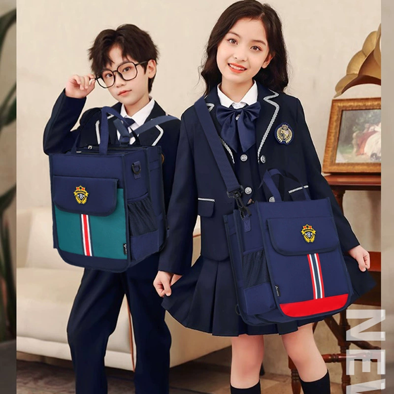 Linen bag, book bag, capacious study bag for boys, handheld backpack, for secondary school