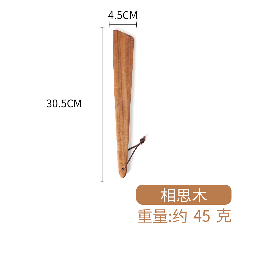 Acacia espátula portátil al aire libre olla antiadherente de teca camping pala frita viaje creativo de madera cuchara de sopa antideslizante