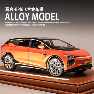 嘉业1比22高合X新能源电车声光玩具汽车音乐模型摆件藏品合金车模