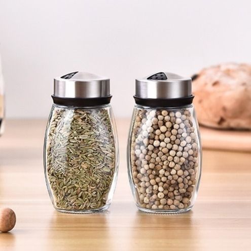 Botella de condimento al por mayor, base giratoria, botella de condimento, 7 conjuntos de artículos de cocina, botella de condimento combinada, botella de condimento