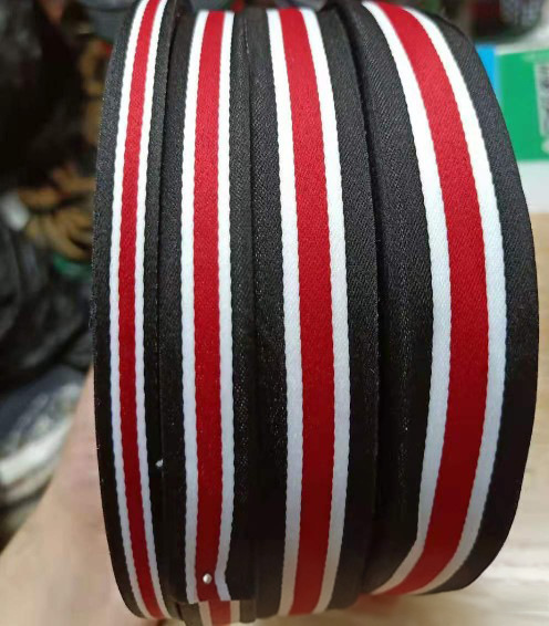 100D banda de banda de poliéster densa tricolor banda de banda de banda de banda lateral ropa bolsa accesorios en stock al por mayor