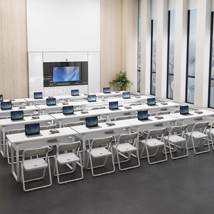 Simple Rectangular Desk Conference Long Training Table Long Table Dining Table Simple Desk and Chair Combination Study Table
