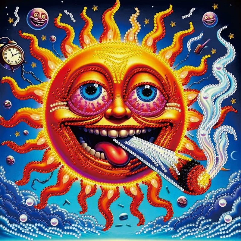 Pintura de Diamantes 5D con Forma Irregular de Princesa de Fantasía, Pintura de Diamantes DIY, Pintura de Diamantes con Puntos de Cristal, 30×30