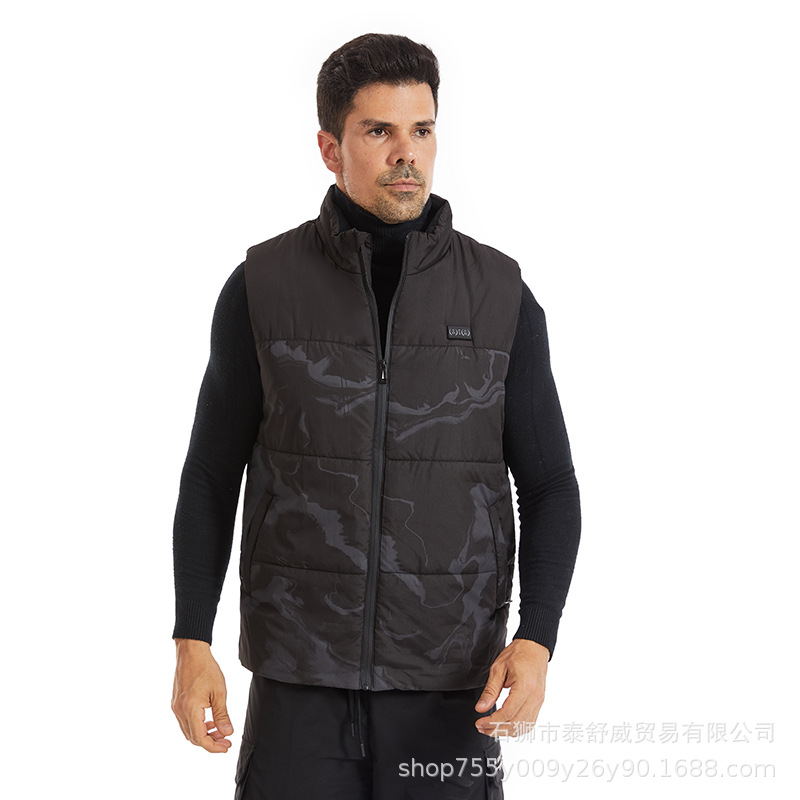 Invierno inteligente chaleco de calentamiento eléctrico de calentamiento USB chaleco de calentamiento térmico de mediana edad chaleco de calentamiento antifría