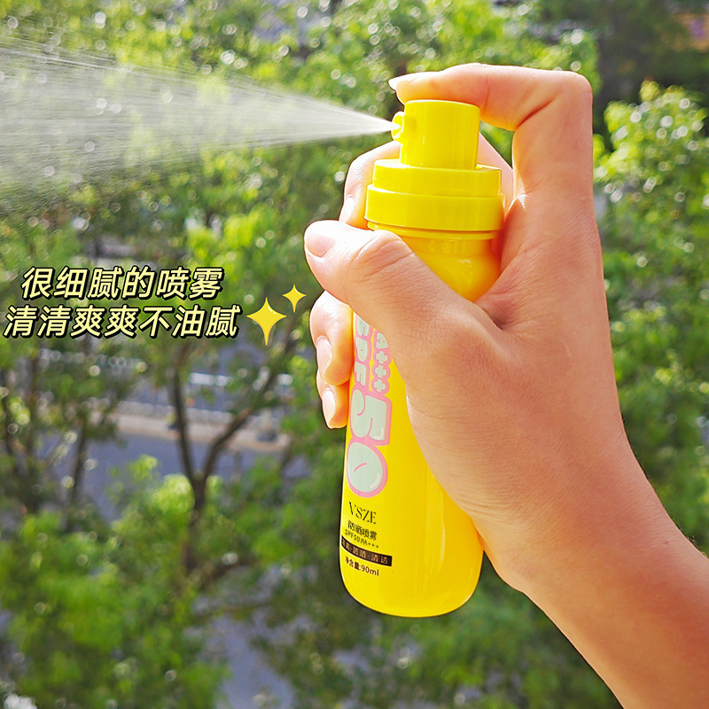 VSZE blanqueamiento SPF50 + verano todo el cuerpo anti-UV de alto rendimiento spray de protección solar al por mayor