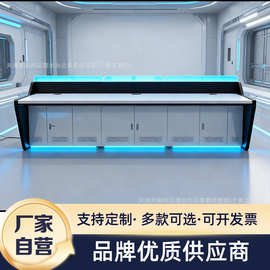三联操作台指挥中心调度台网络安防控制台单联双联异形监控台厂家