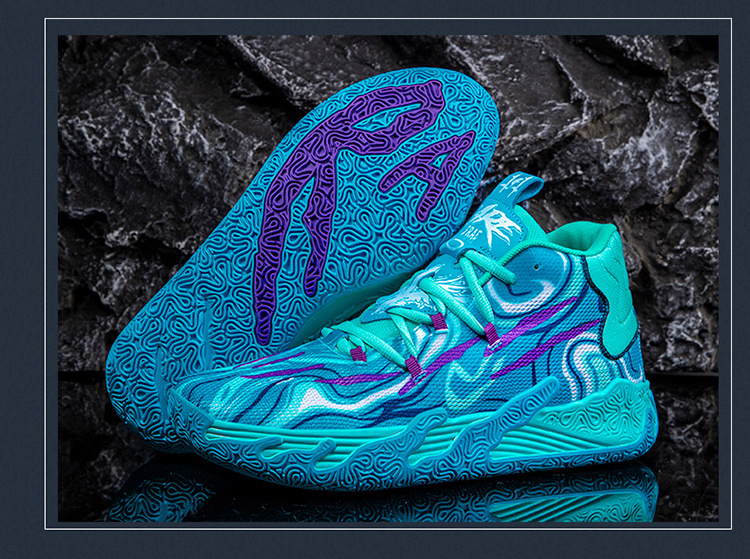 Three-ball Three-generation Bauer Basketball Shoes for Men and Women Anti-slip and Wear-resistant High-top Concrete Combat Cushioning Sports Shoes_voghion.com