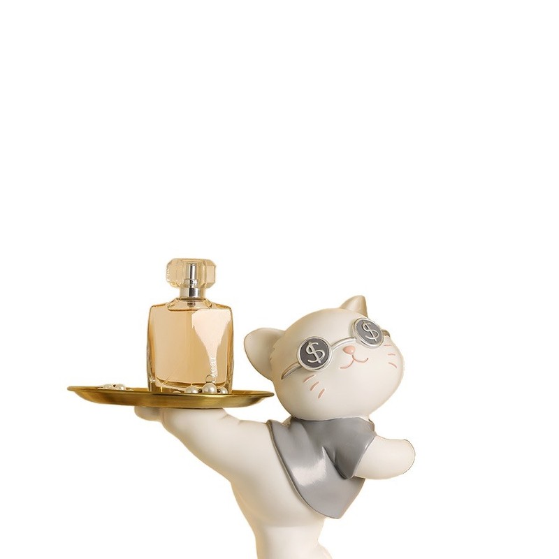 招き猫玄関キー収納装飾品ホームリビングルームトレイ装飾引っ越し新築祝いギフト|undefined