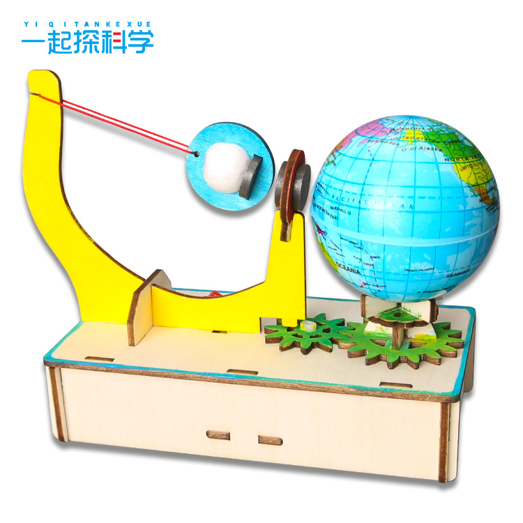 Gravitation Diy Technology Small Making Pupils Hand-invented Earth Moon Assembled Model Science and Education Toys
