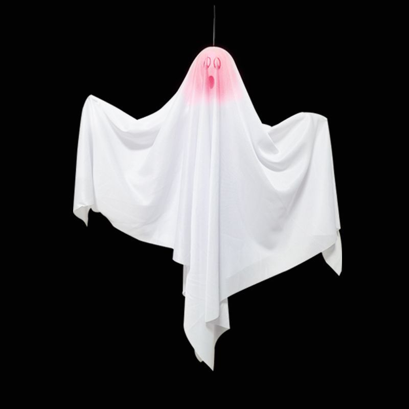 Halloween luminoso fantasma blanco colgando fantasma horror decoración puerta colgante casa embrujada escapar escena diseño Accesorios