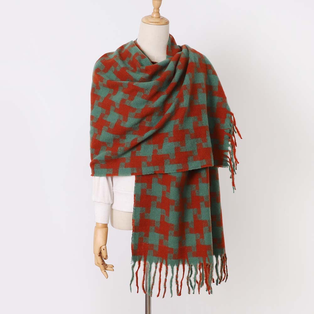 Women's Fashion Geometric Imitation Cashmere Pashmina Scarves display picture 11