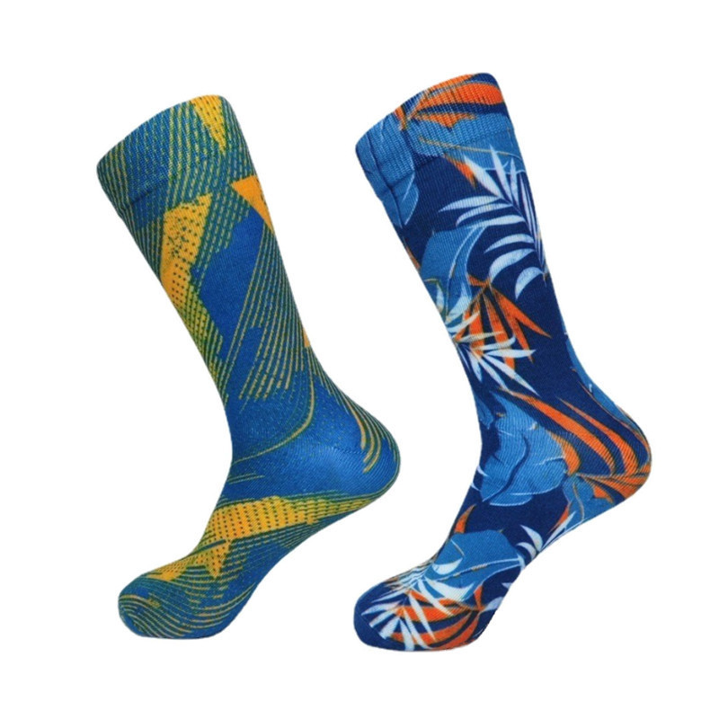 Custom 360 seamless digital printed socks 3D printing European and American trend personalized socks cotton socks