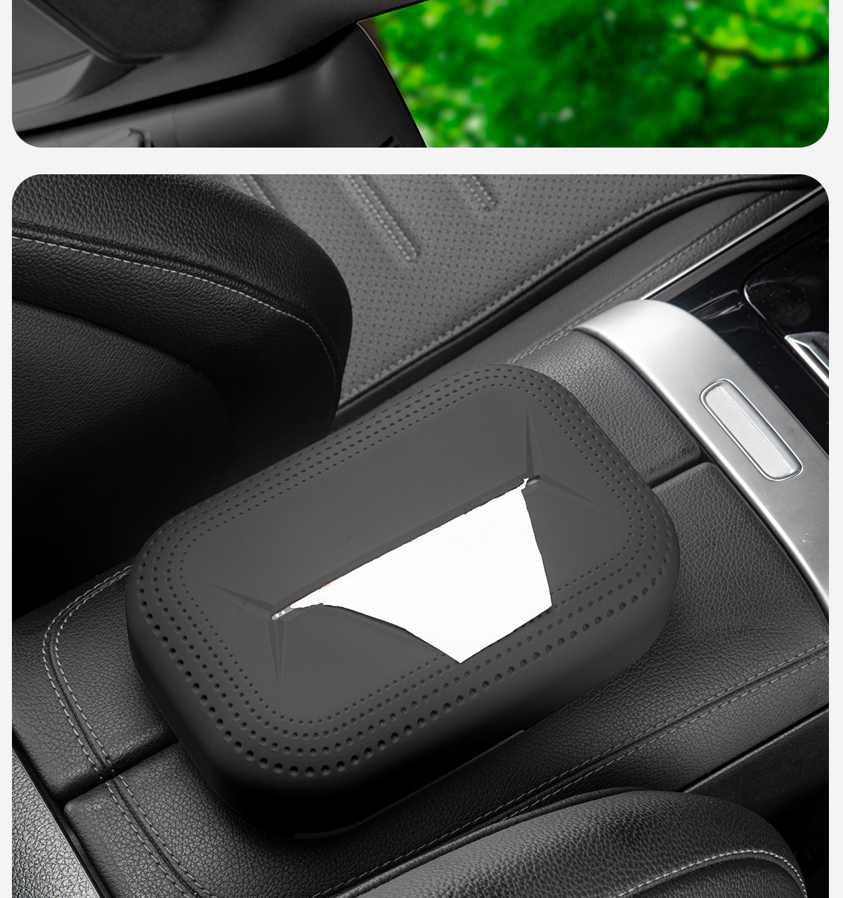 Suitable for Mercedes-Benz's New C-Class E-Class Glc300L/C260L/E300 Car Tissue Box and Car Supplies Cross-Border