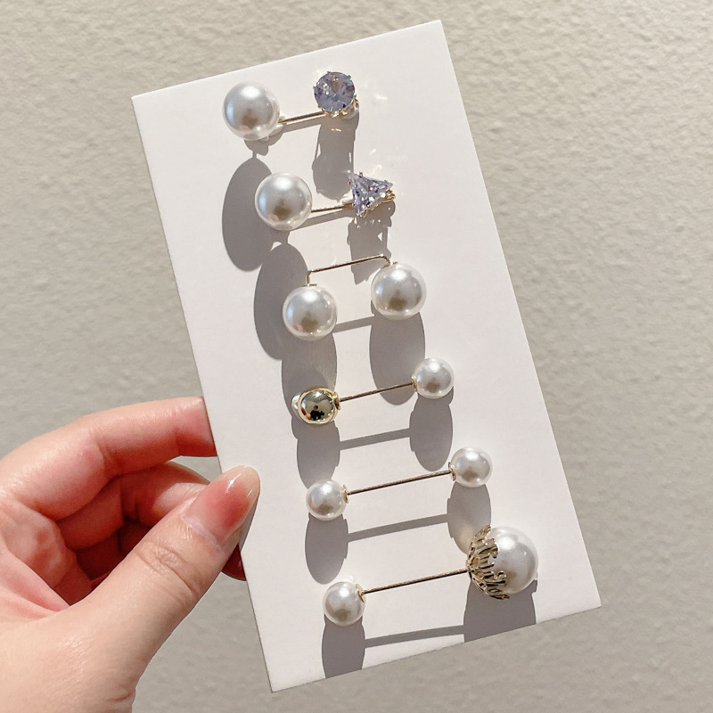 Falda con hebilla de cintura de perlas, circunferencia de cintura grande, cambio de artefacto, hebilla anti-luz, ropa, broche de diseño fijo