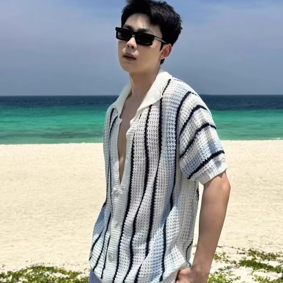 M5Z23 Vest 101 Imitation Cotton 3Xlp2 White Knitwear 102P Short-Sleeved Z Spot Silk Machine Washable Loose Type