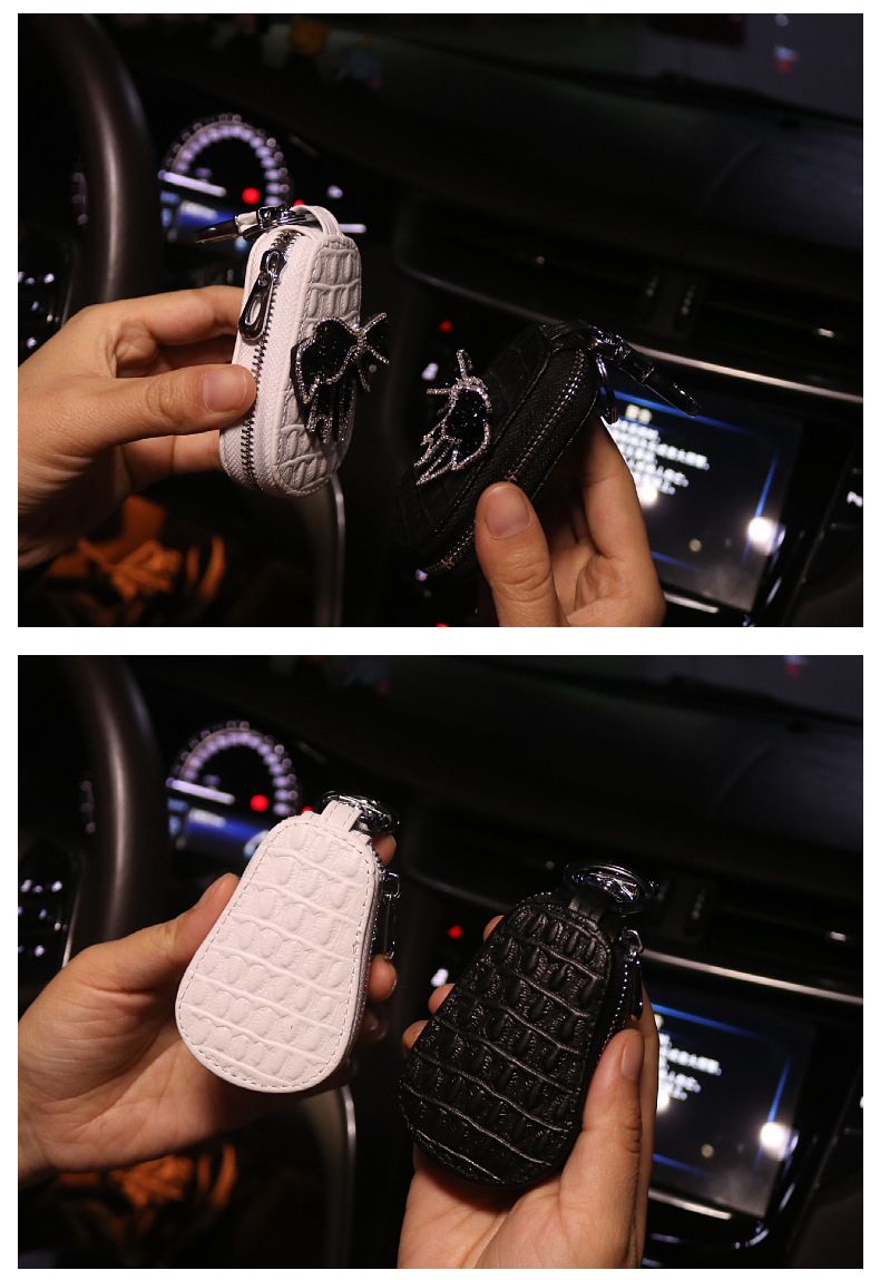Car Key Case Car Key Case High-end Diamond Cartoon Cute Internet Celebrity Universal Keychain Case Goddess