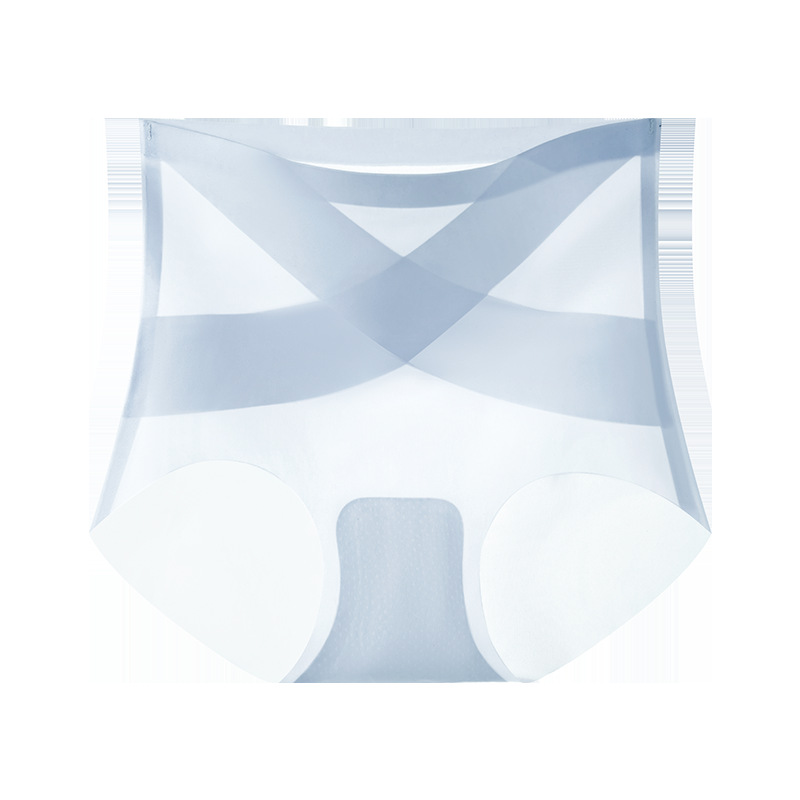 Las mujeres de cintura alta y sin costuras tienen una fuerte barriga y un abdomen, seda de hielo fina de verano, transpirable y sexy, elevador de cadera refrescante